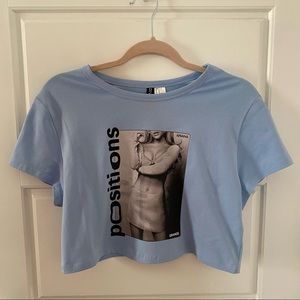 Ariana Grande Positions Cropped Shirt H&M